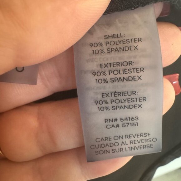 CALVIN KLEIN Black Velour Open Front Jacket in Women’s Plus Size 2X - Picture 7 of 10